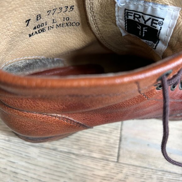 Frye Leather Women's Ankle Combat Boots - Size 7 - Picture 5 of 10